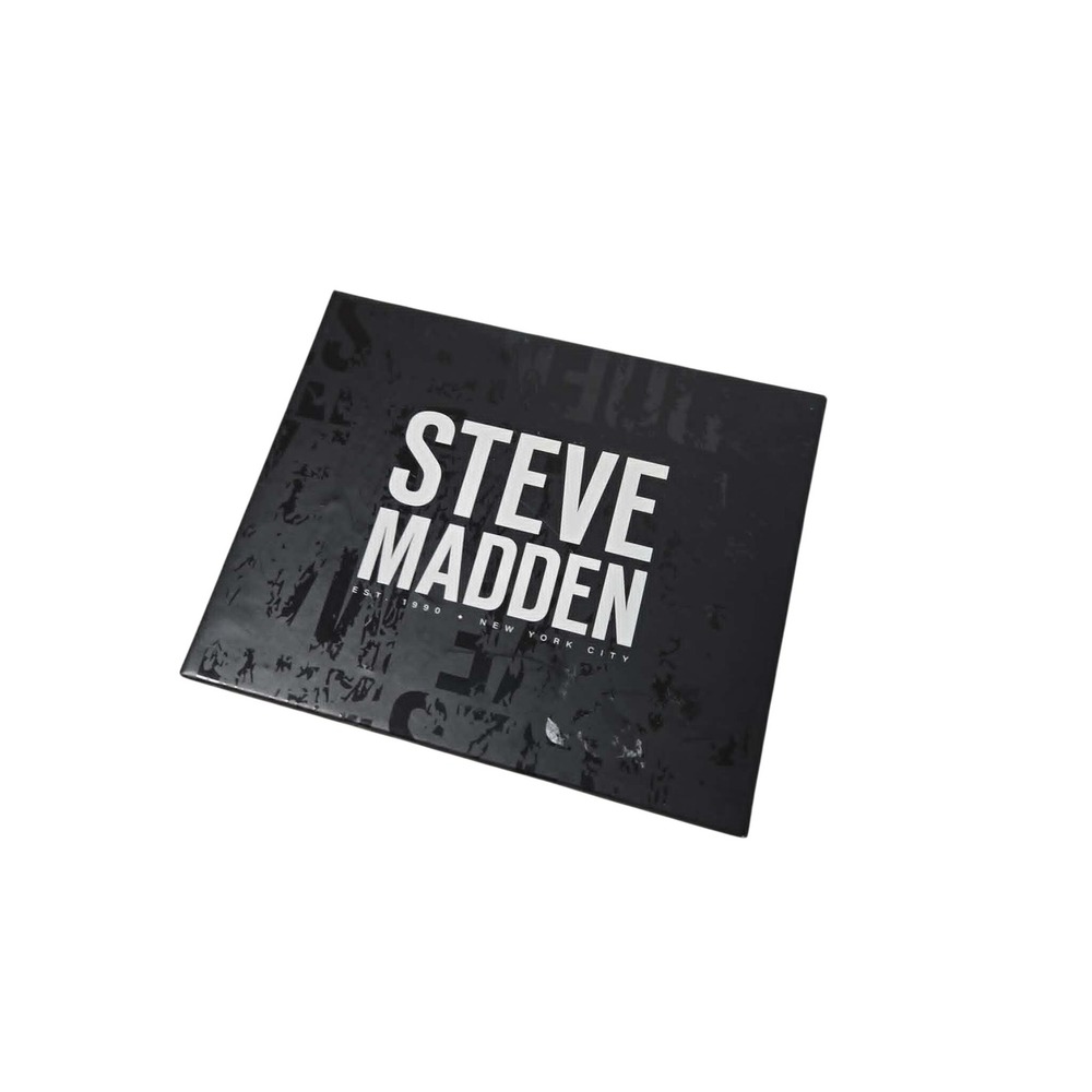 Steve Madden Mens Black Genuine Leather RFID Blocking Passcase Bifold Wallet NIB - Picture 2 of 3